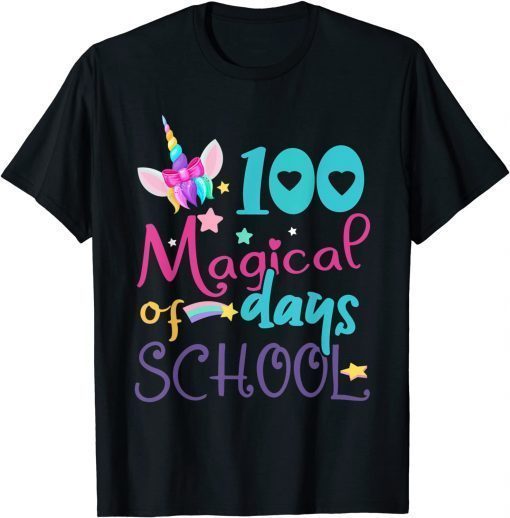 100 Days Smarter Unicorn 100 Days of School T-Shirt