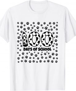 100 Days of School Dalmatian 100th Day of School Dog T-Shirt