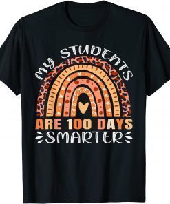 100 Days of school My Students Are 100 Days Smarter Leopard T-Shirt