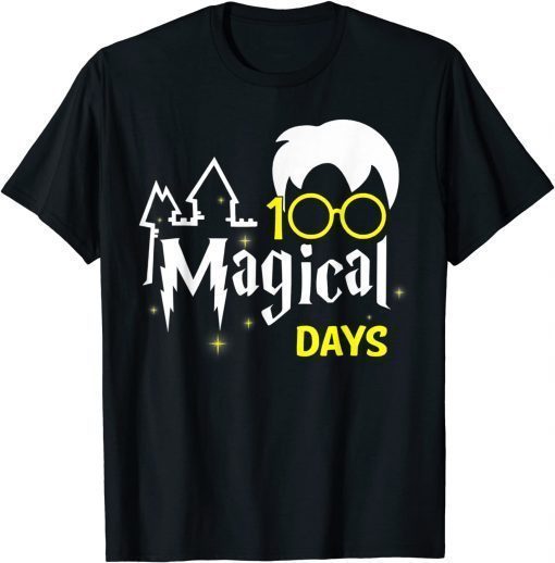 100 Magical Days Wizard 100th Days Of School Teacher T-Shirt