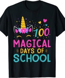 100 Magical Days of School Unicorn Teacher Student T-Shirt