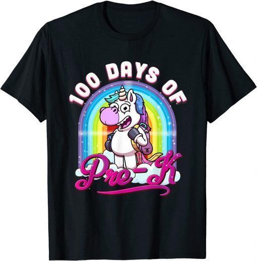 100th Day Of Pre-K Teacher 100 Days Smarter T-Shirt