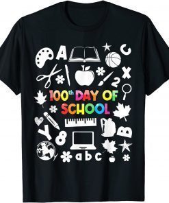 100th Day of School Teachers Child Happy 100 Days T-Shirt