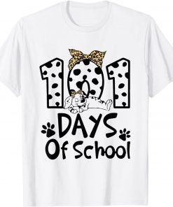 101 Days Of School Smarter Dalmatian Dog Teacher T-Shirt