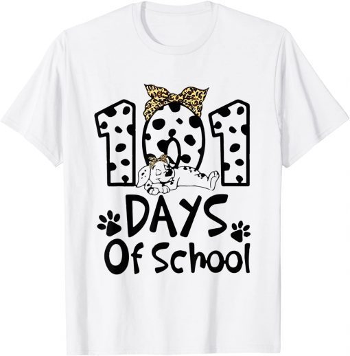 101 Days Of School Smarter Dalmatian Dog Teacher T-Shirt