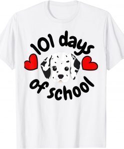 101 Days Smarter Dalmatian Dog 100 Days School T-Shirt