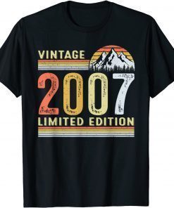 15 Year Old Vintage 2007 Limited Edition 15th Birthday T-Shirt