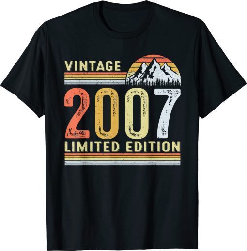 15 Year Old Vintage 2007 Limited Edition 15th Birthday T-Shirt