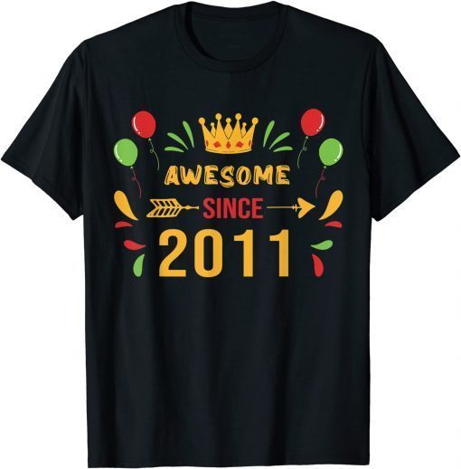 2011 11th birthday, Its my Birthday 11th Birthday Crown Bday Tee Shirt