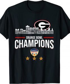 2021-2022 Georgia Orange bowl national Merch Champions Shirt