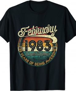 February 1983 39th Birthday 39 Years Old T-Shirt