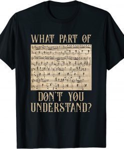 What Part Of The Music Notes You Don't Understand Musician T-Shirt