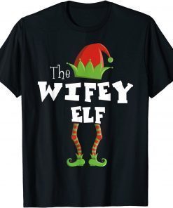 Wifey Elf Xmas Pajama T-Shirt