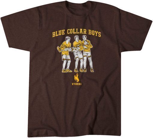 Wyoming Basketball Blue Collar Boys T-Shirt