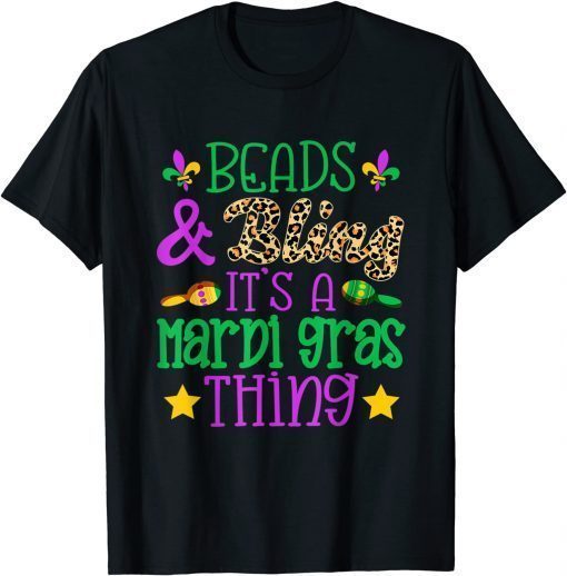 Beads & Bling It's a Mardi Gras Thing Cool Tee Shirt