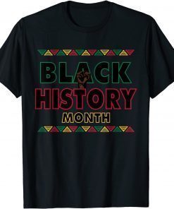 Black History Month Black Fist for Teachers Students T-Shirt