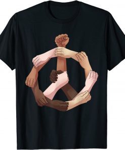 Black History Month Juneteenth 2022 Melanin Peace Hands T-Shirt