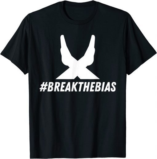 Break the Bias Pose International Women's Day Feminist T-Shirt