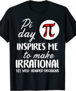 Buffalo Plaid Pi Symbol Pi Day Inspires Me Math Lover T-Shirt