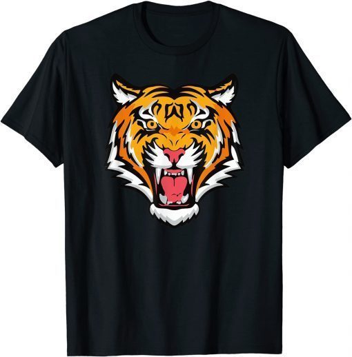 Cool Bengal Tiger Opens Growling Mouth Tee Shirt