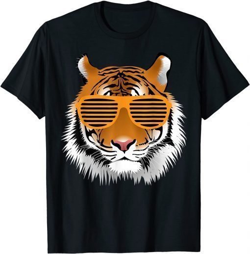 Cool Tiger Striped Animal Theme Party Tee Shirt