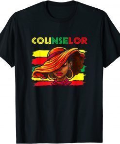 Counselor Afro African American Women Black History Month T-Shirt