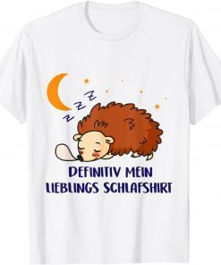 Definitely My Favorite Sleep Hedgehog Brown Breast Hed T-Shirt