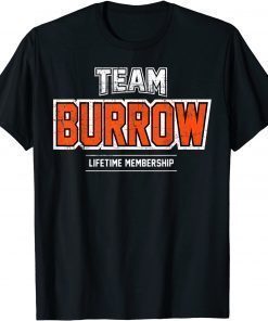 Distressed Team Burrow Proud Family Last Name Surname T-Shirt