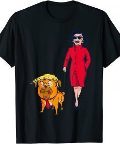 Dog Walking Donald Trump Meme Tee Shirt