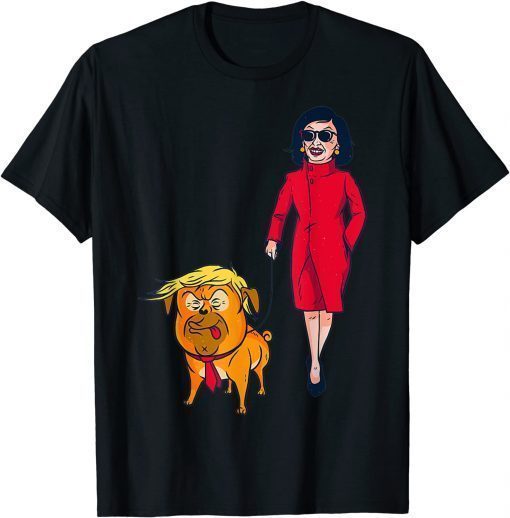 Dog Walking Donald Trump Meme Tee Shirt