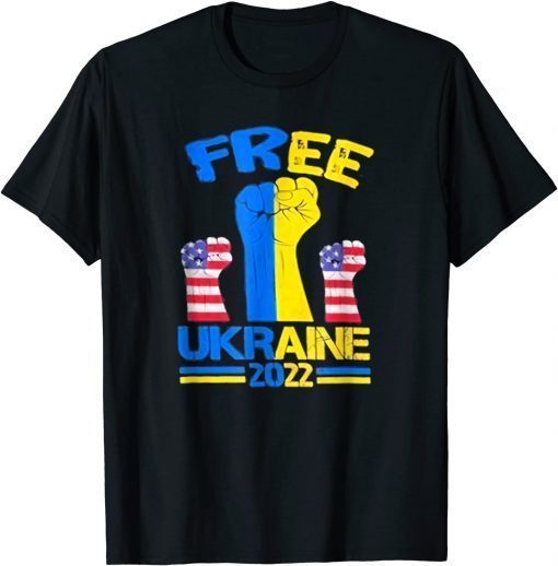 Free Ukraine American Stand With Ukraine T-Shirt