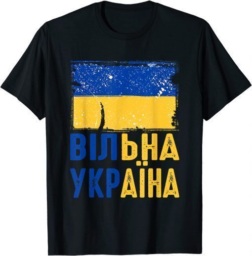 Free Ukraine Stand With Ukraine Pray For Ukraine LOVE T-Shirt