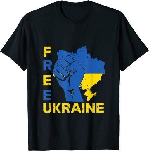 Free Ukraine, We Stand With Ukraine, Support Ukraine T-Shirt