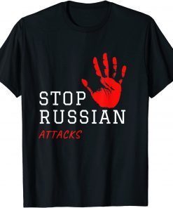 Ukraine Flag Fuck Putin Vladimir Stop Russian Attacks T-Shirt