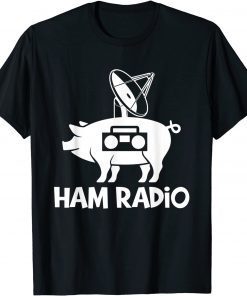 Ham Radio Morse Geek CW Operator Pig Lover Ham Radio Amateur T-Shirt