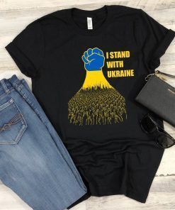 I Stand With Ukraine No War In Ukraine Ukrainian Flag T-Shirt