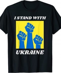 I Stand With Ukraine Pray For Ukraine Support Ukraine T-Shirt