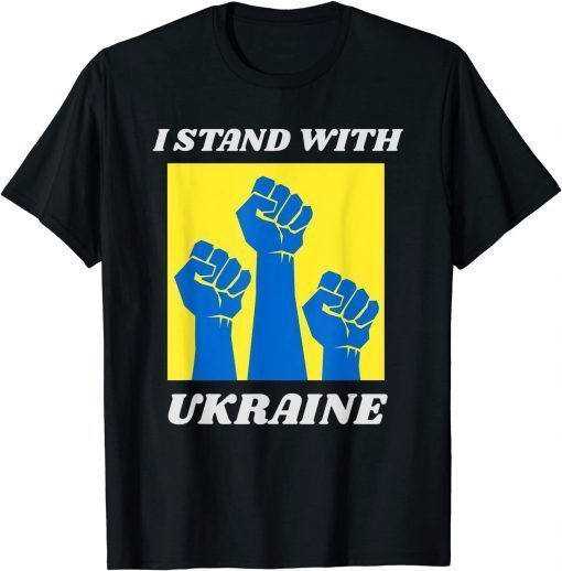 I Stand With Ukraine Pray For Ukraine Support Ukraine T-Shirt