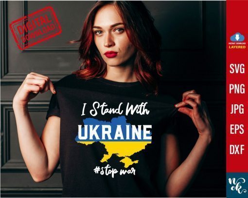 I Stand With Ukraine Support Ukraine T-Shirt