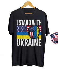 I Stand With Ukraine Ukrainian Flag Lover Support Ukraine T-Shirt