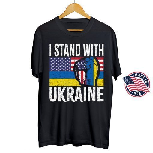 I Stand With Ukraine Ukrainian Flag Lover Support Ukraine T-Shirt