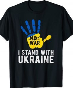 I Stand with Ukraine, Support Ukraine Flag T-Shirt