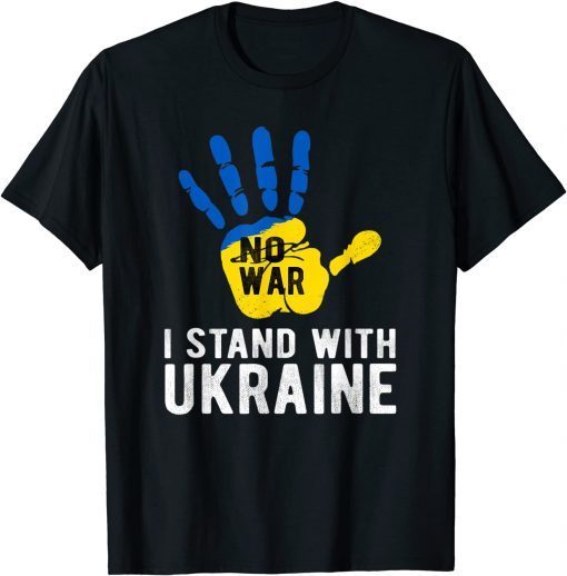 I Stand with Ukraine, Support Ukraine Flag T-Shirt