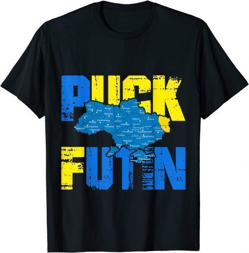 Puck Futin Meme I Stand With Ukraine Ukrainian T-Shirt