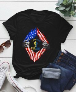 I Support Ukraine I Stand With Ukraine Ukrainian Flag T-Shirt