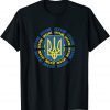 I Support Ukraine Ukrainian Flag Tee Shirt