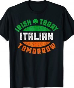 Irish Italian St. Patrick's Paddys Day Irish Green Shamrock T-Shirt