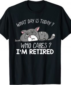 Lazy Cat I'm Retired Men 2022 Retirement T-Shirt