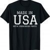Made in America with Ukrainian Parts Ukraine American T-Shirt