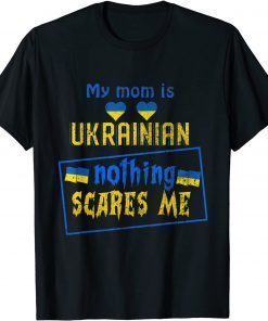 My MOM Is Ukrainian Ukraine Roots Pride Flag T-Shirt